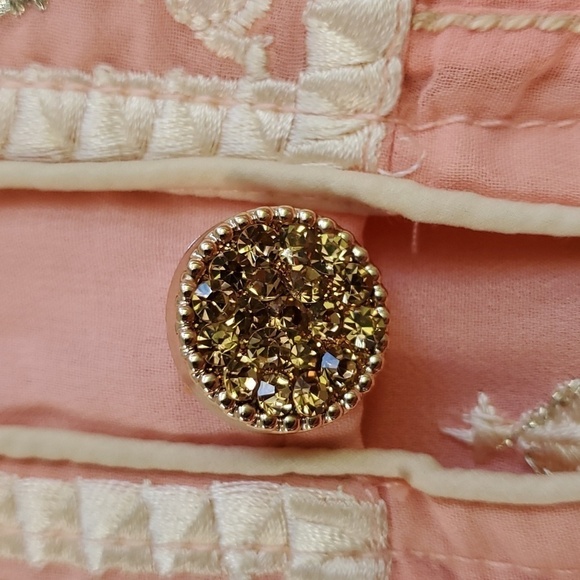 KURTA, formal little girls, peach. No size, guessing about a 6. Enbroidery lace. - Picture 3 of 13